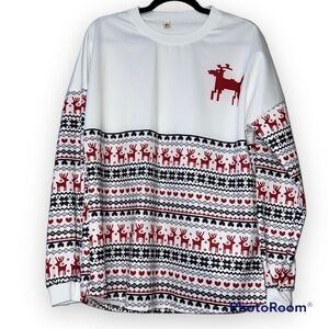 Wucaiyi large womens pullover holiday Merry Christmas Southern Fried Chics